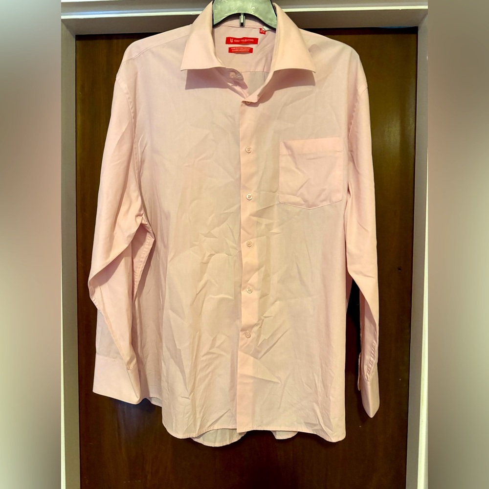 Gino Valentino Pink Button Down - Size 19.5 (36-37)